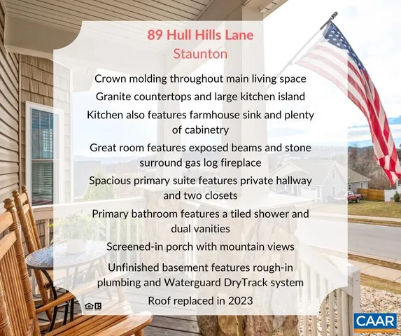 $525,000 | 89 Hull Hills Lane, Staunton, VA 24401