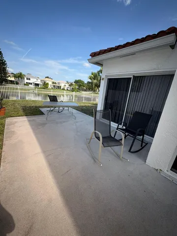a view of a terrace with couch