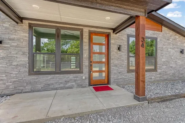 a view of a brick house