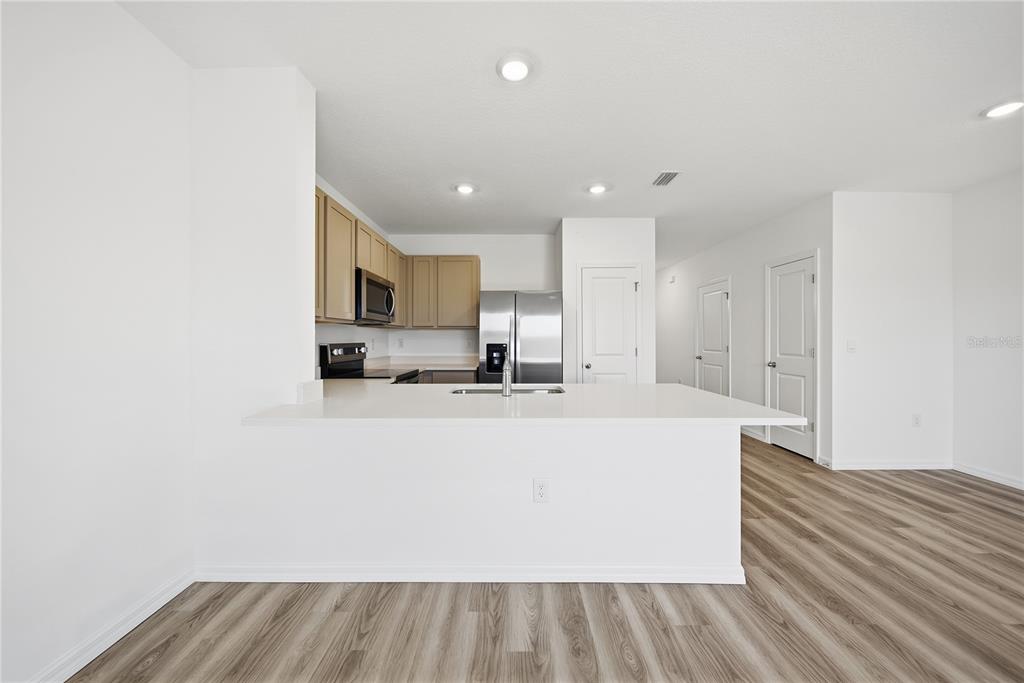 2480 Riversong Ldg Lane Wesley Chapel, FL 33543 - Photo 8 of 30 a view of kitchen with wooden floor