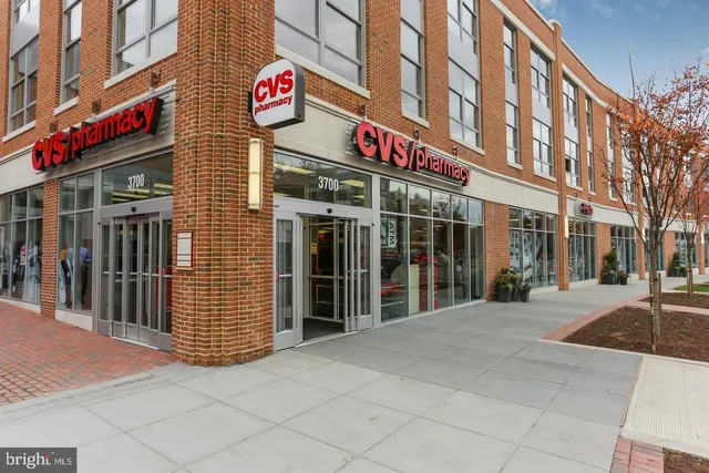 a front view of a building