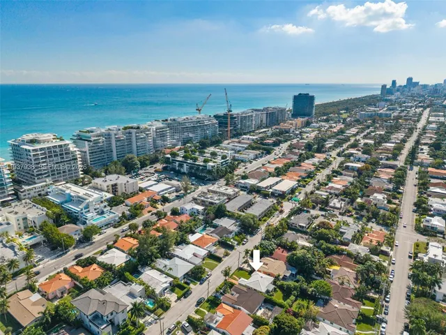 an aerial view of multiple house
