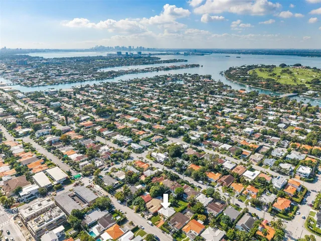 a view of a city with ocean