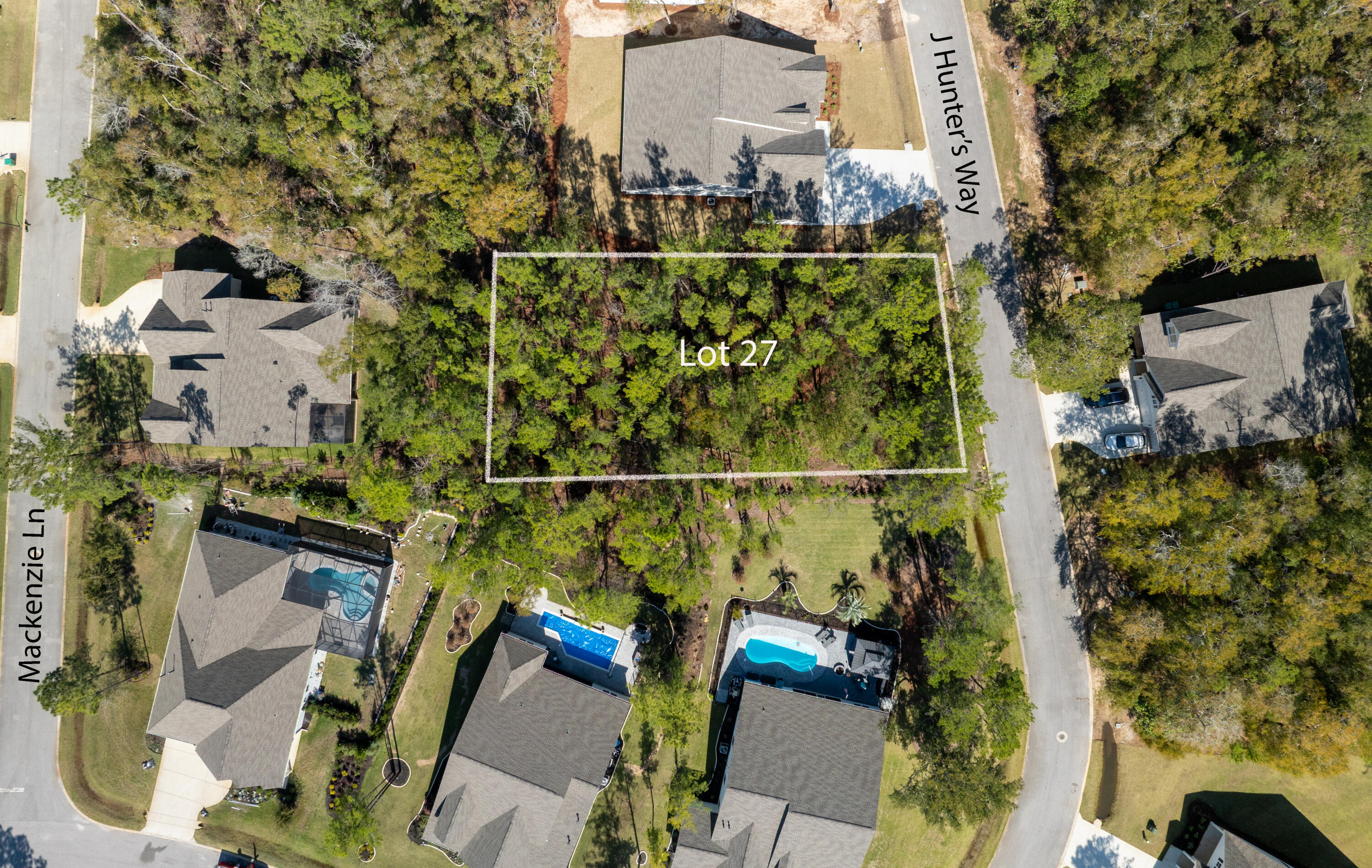 Lot 27 Hunter Way Freeport, FL 32439 - Photo 7 of 13 an aerial view of a houses with outdoor space