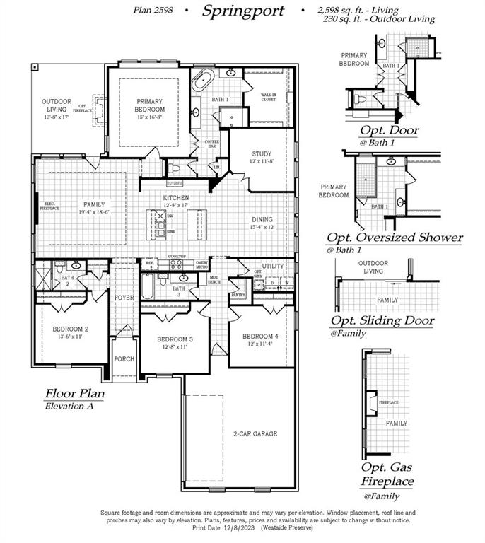 4321 Biddle Street Midlothian, TX 76065 - Photo 28 of 28 Springport Floorplan