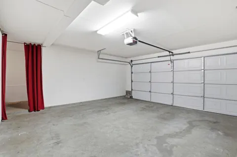 a view of a garage