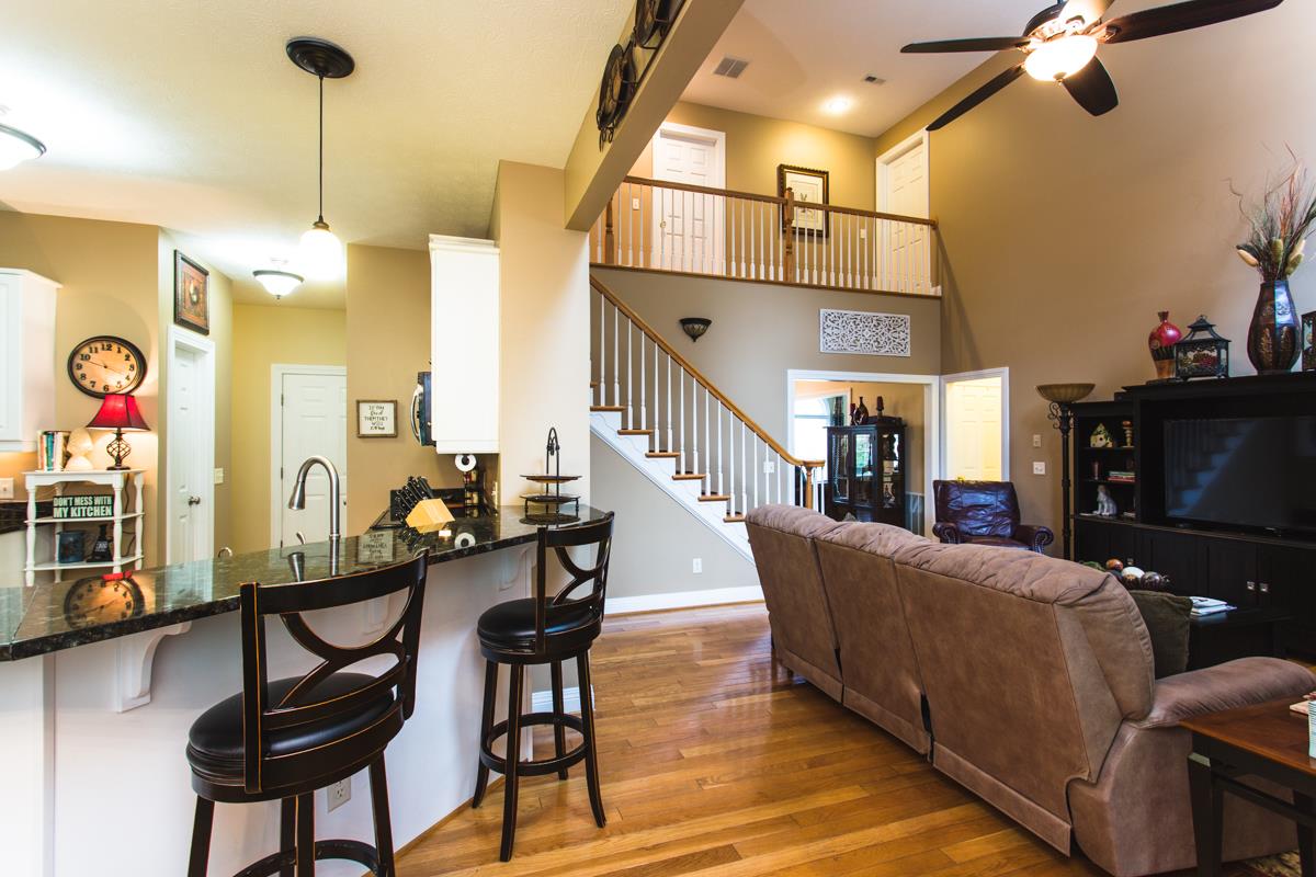 3739 Traveler Road Harrisonburg, VA 22801 - Photo 5 of 44 The kitchen flows into a living space with 18-foot ceilings.