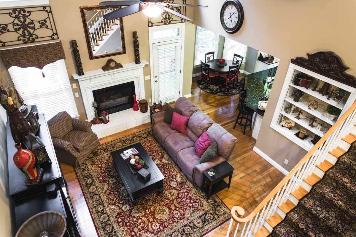3739 Traveler Road Harrisonburg, VA 22801 - Photo 8 of 44 A bird's eye view of the living room from the second floor gallery