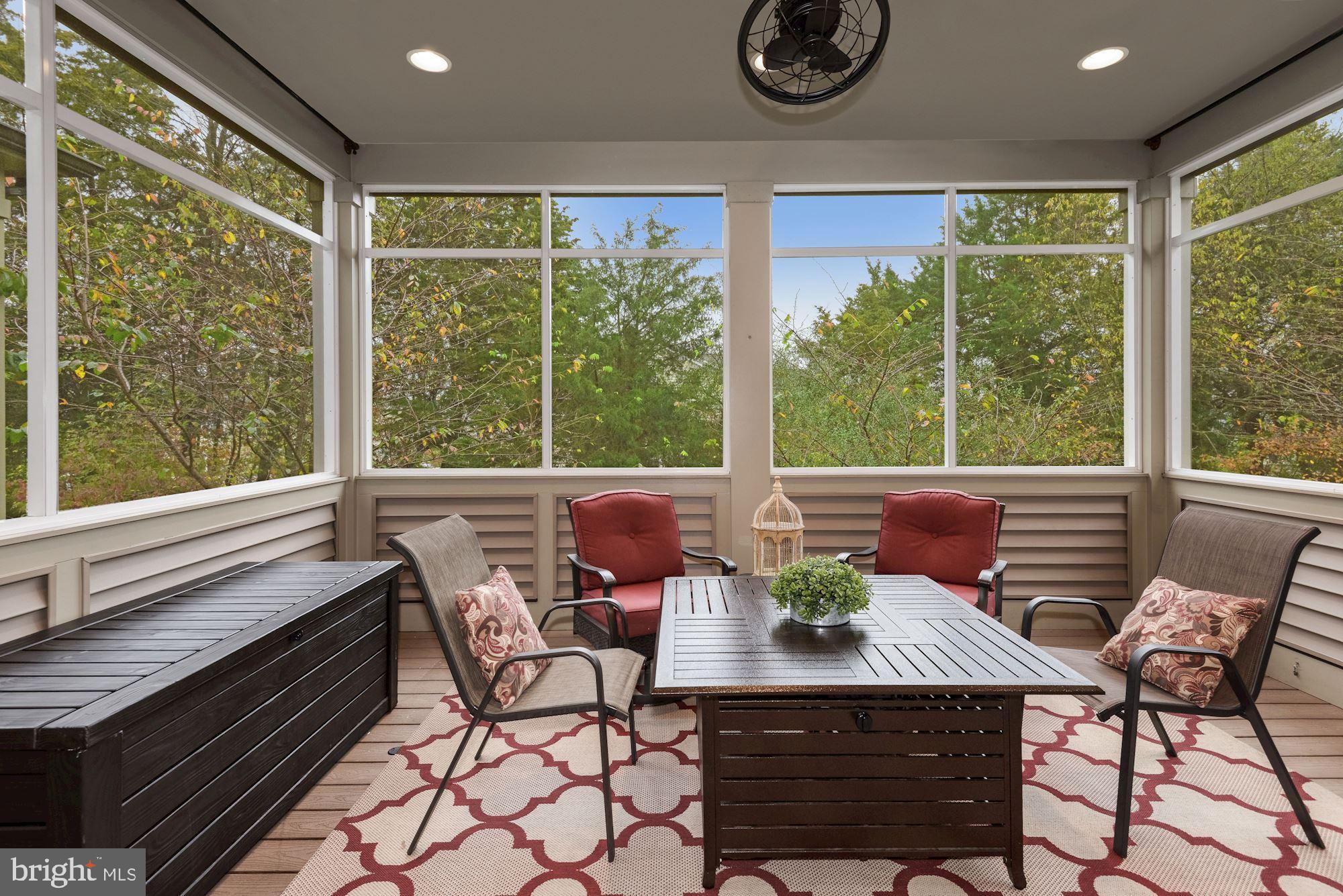 23524 Epperson Square Brambleton, VA 20148 - Photo 15 of 36 Screened in Porch backing to Trees