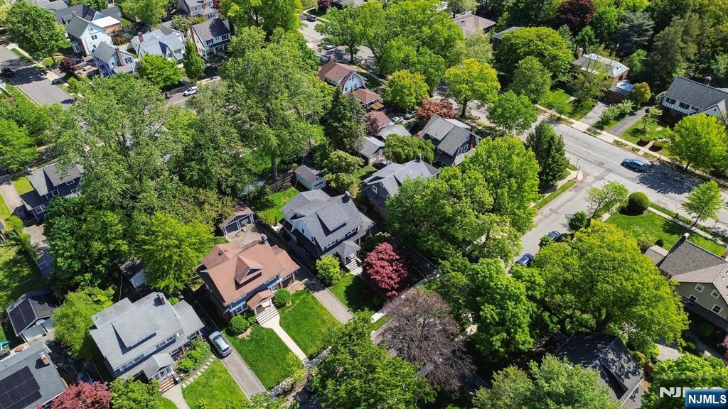 34 Prescott Avenue Montclair, NJ 07042 - Photo 39 of 40 an aerial view of residential house with outdoor space and trees all around