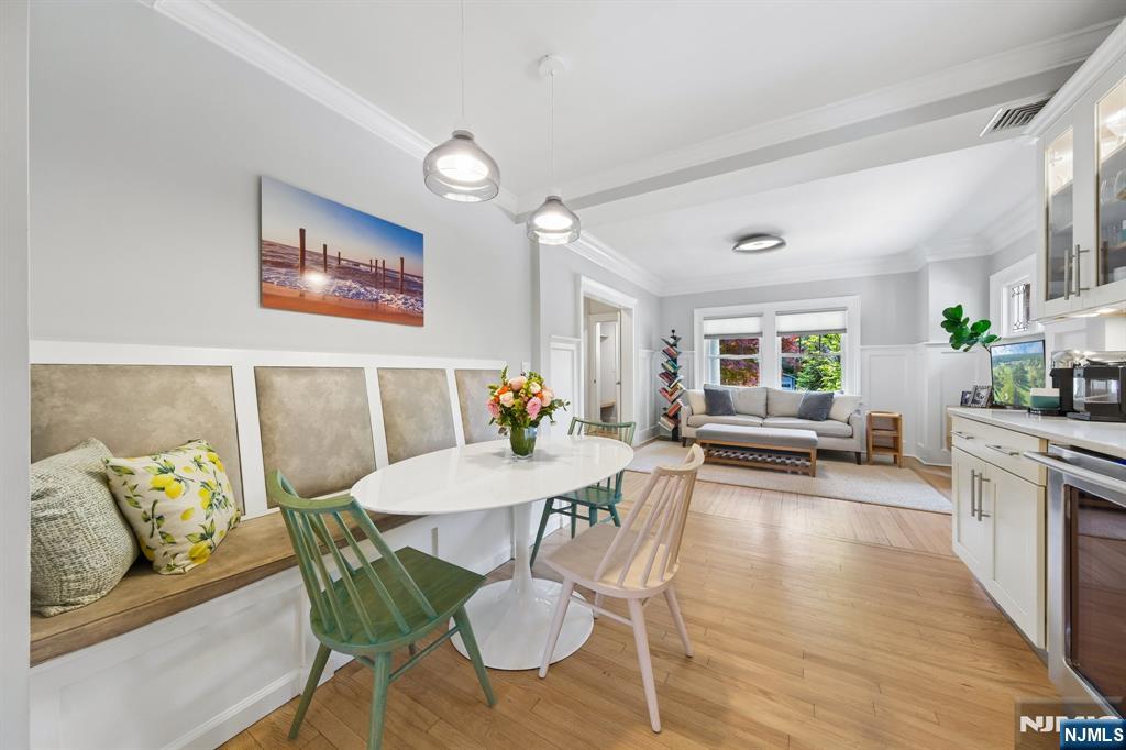 34 Prescott Avenue Montclair, NJ 07042 - Photo 8 of 40 a view of a dining room with furniture and wooden floor