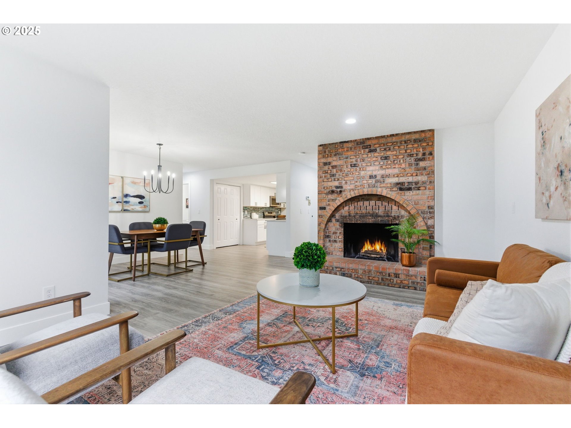 512 Southwest Eastman Parkway Gresham, OR 97080 - Photo 7 of 39 a living room with furniture and a fireplace