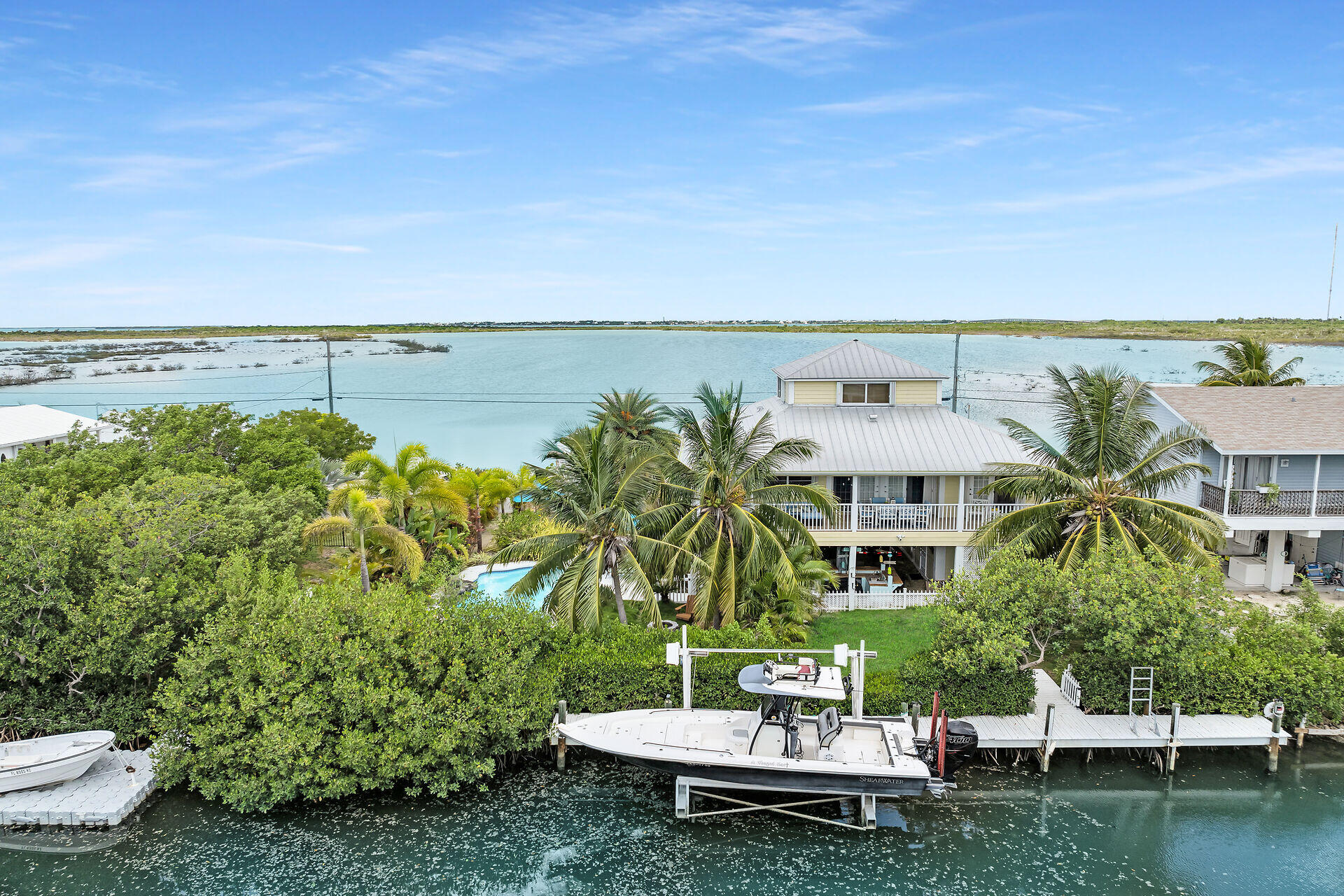 553 Indies Road Summerland Key, FL 33042 - Photo 63 of 64 Aerial View of Dock Area