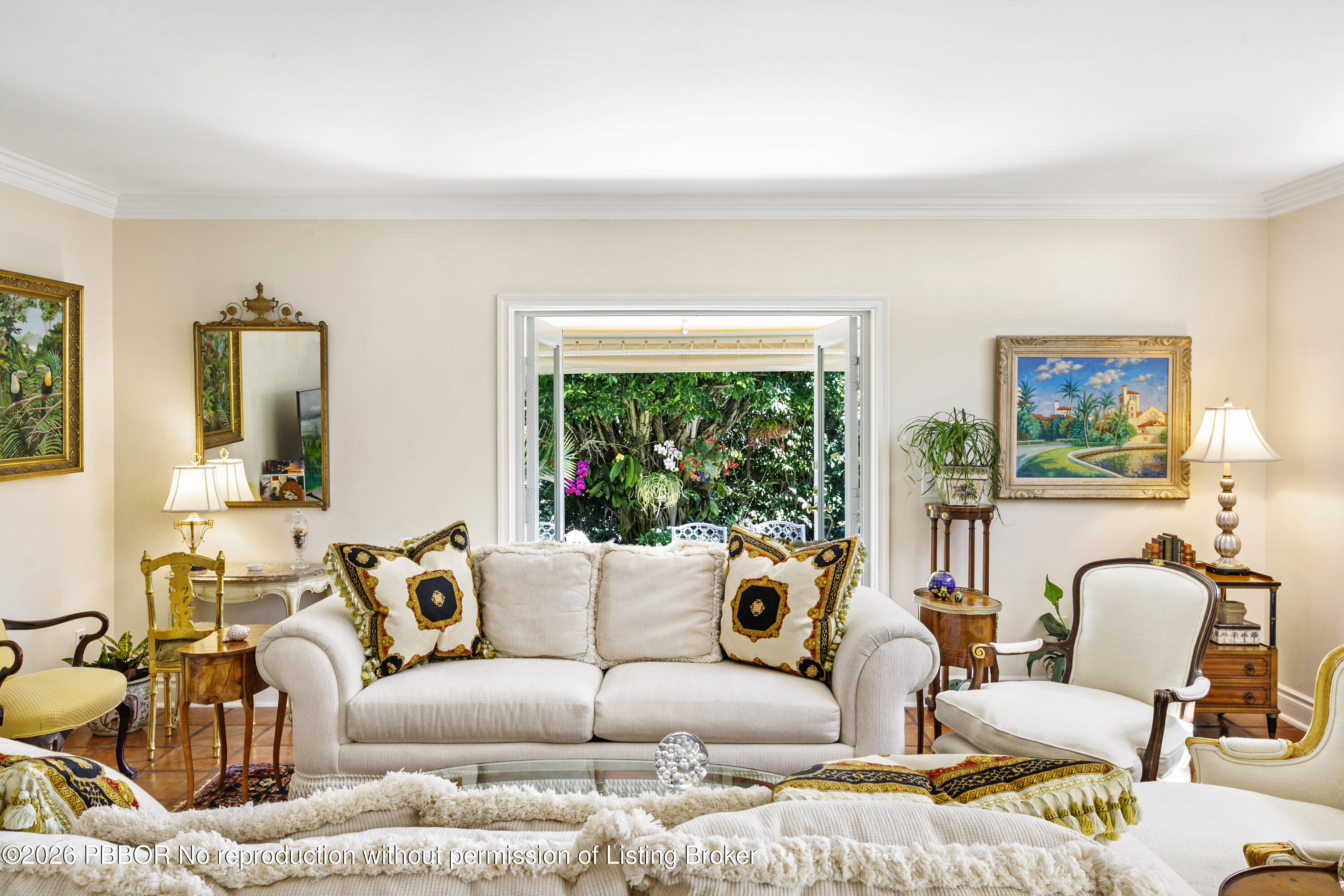 380 Cocoanut Row, Unit 1 Palm Beach, FL 33480 - Photo 6 of 32 a living room with furniture and a large window