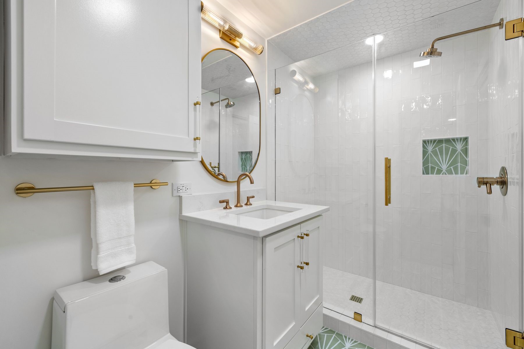 1503 East 15th Street Georgetown, TX 78626 - Photo 20 of 40 a bathroom with a sink a toilet and shower