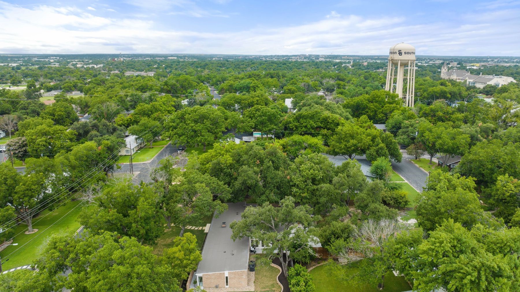 1503 East 15th Street Georgetown, TX 78626 - Photo 38 of 40 a view of a city with lush green forest