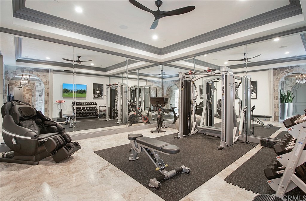 7 Rickie Lane Ladera Ranch, CA 92694 - Photo 18 of 36 a room with gym equipment