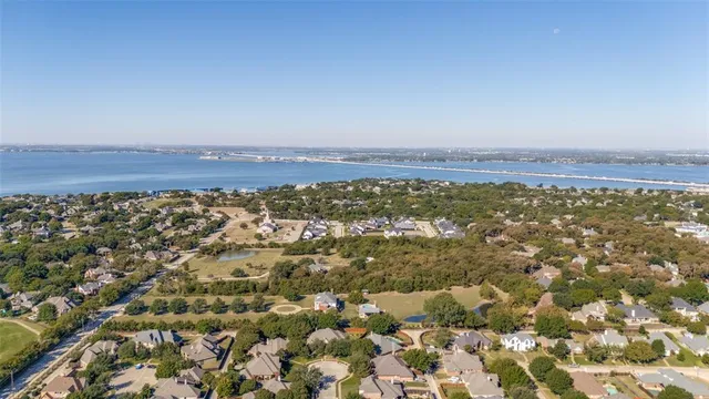 an aerial view of residential building and outdoor space