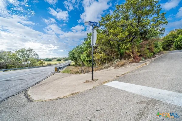 a view of dirt yard with a tree