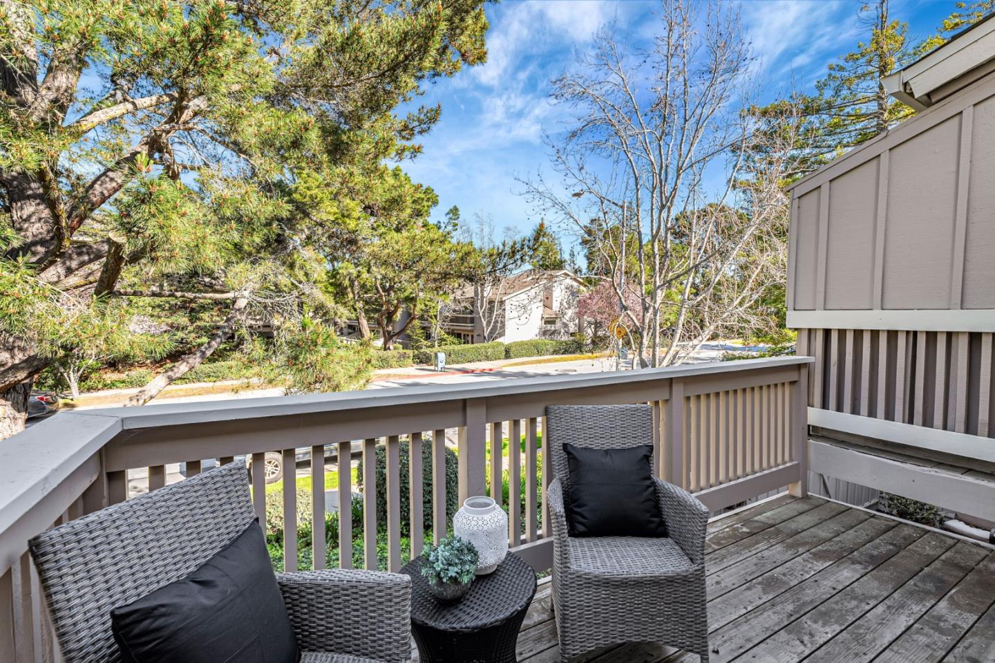 42 Weepingridge Court San Mateo, CA 94402 - Photo 37 of 45 a wooden bench sitting in front of a building