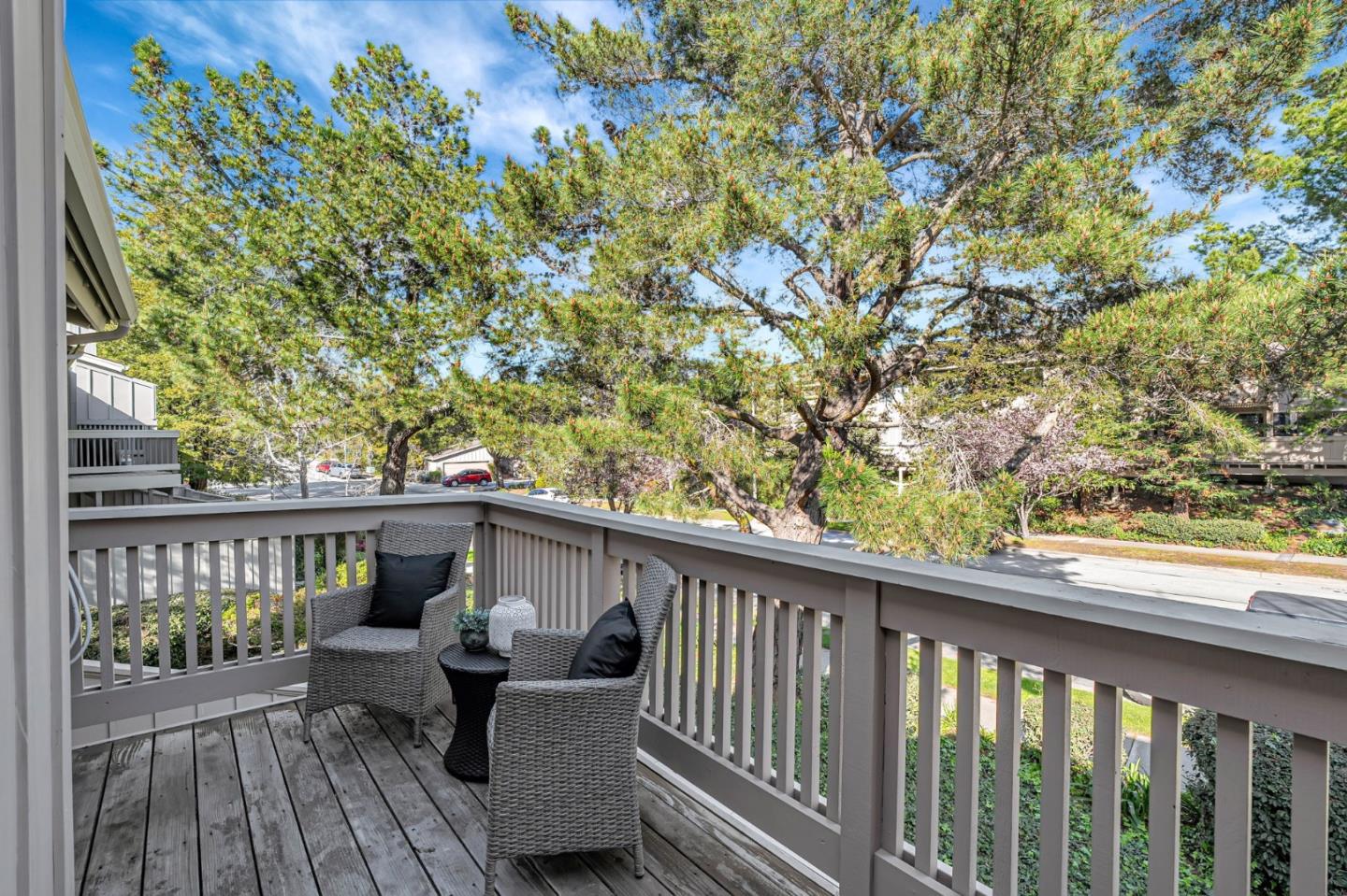 42 Weepingridge Court San Mateo, CA 94402 - Photo 38 of 45 a view of a two chairs in the balcony