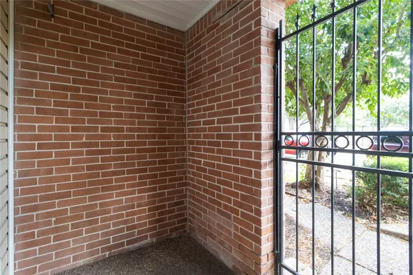 a view of a brick wall