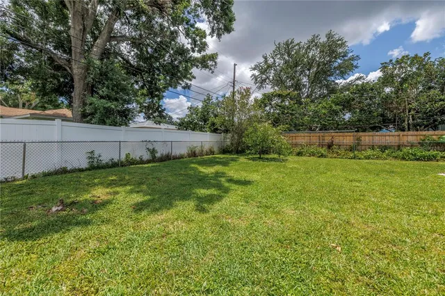 a view of a back yard