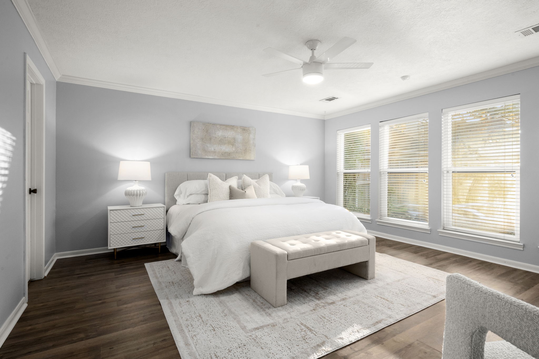 16111 Maplehurst Drive Spring, TX 77379 - Photo 13 of 30 a spacious bedroom with a bed and a large window