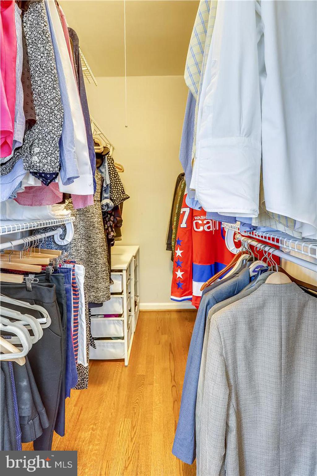 3005 Farm Road Alexandria, VA 22302 - Photo 24 of 59 a view of walk in closet with clothes and shoes
