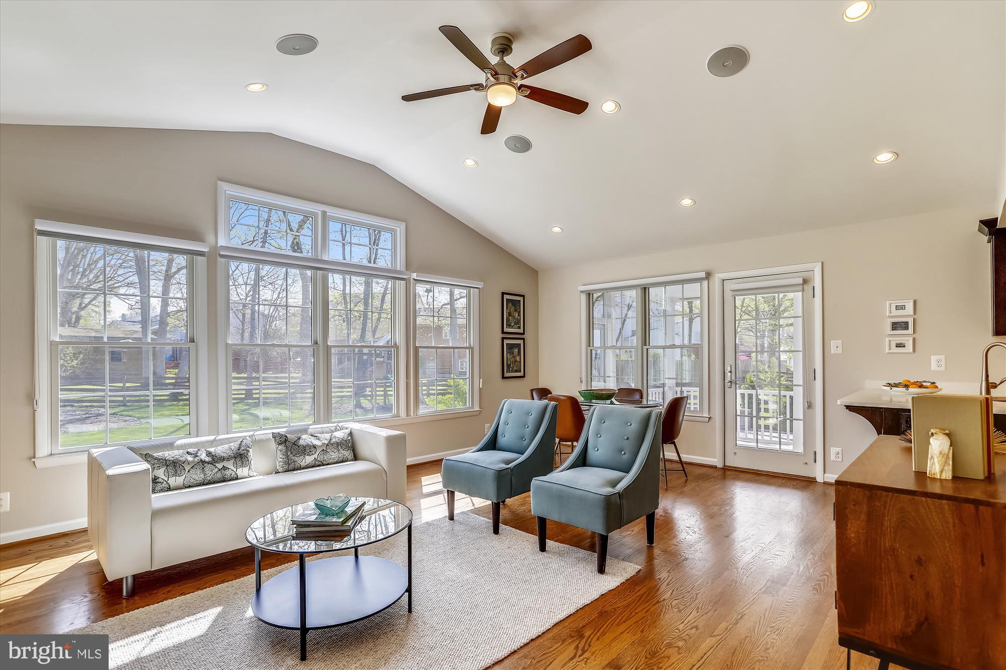 3005 Farm Road Alexandria, VA 22302 - Photo 4 of 59 a living room with furniture and a large window with wooden floor