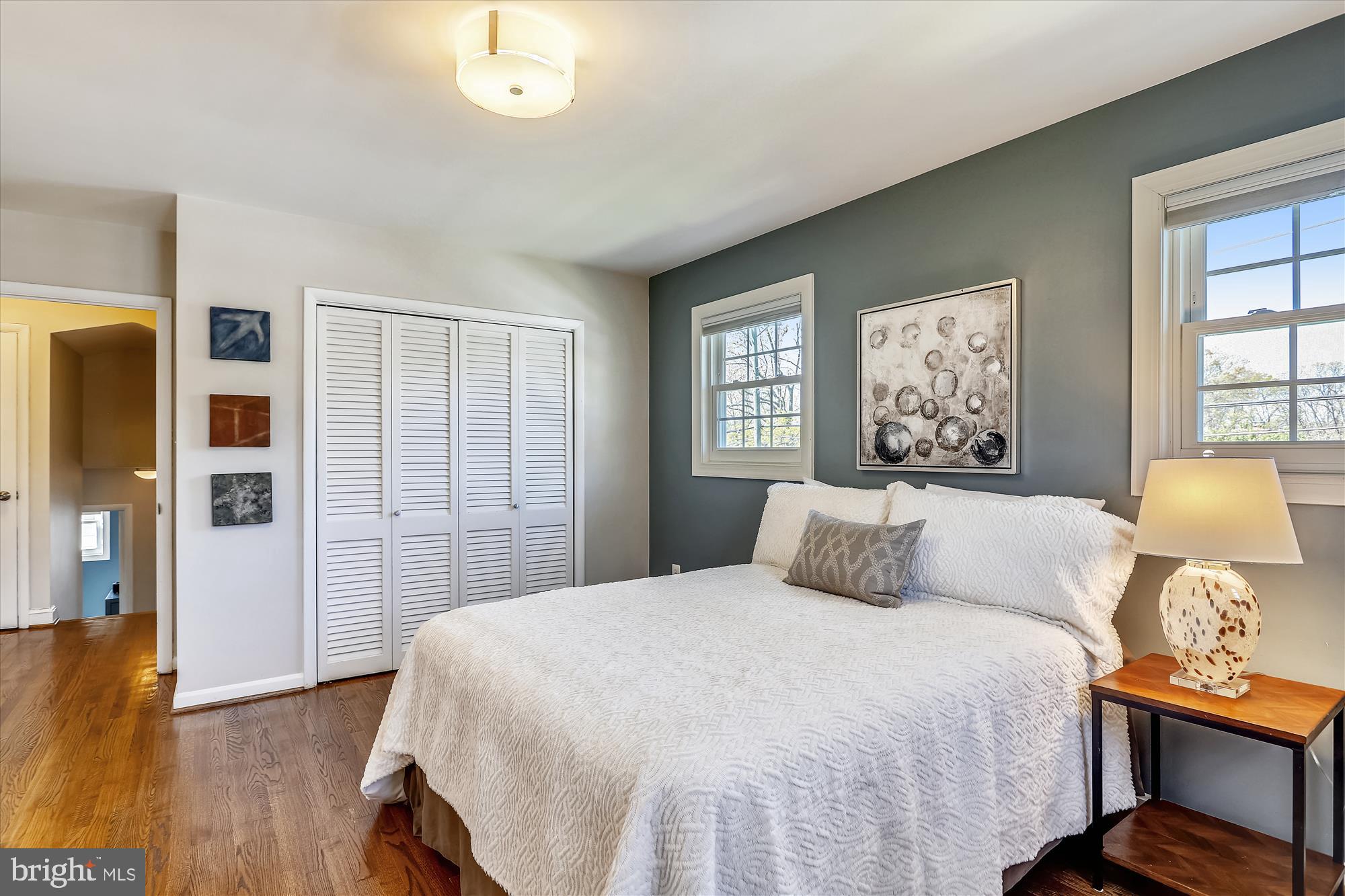 3005 Farm Road Alexandria, VA 22302 - Photo 31 of 59 a bedroom with a large bed and a window