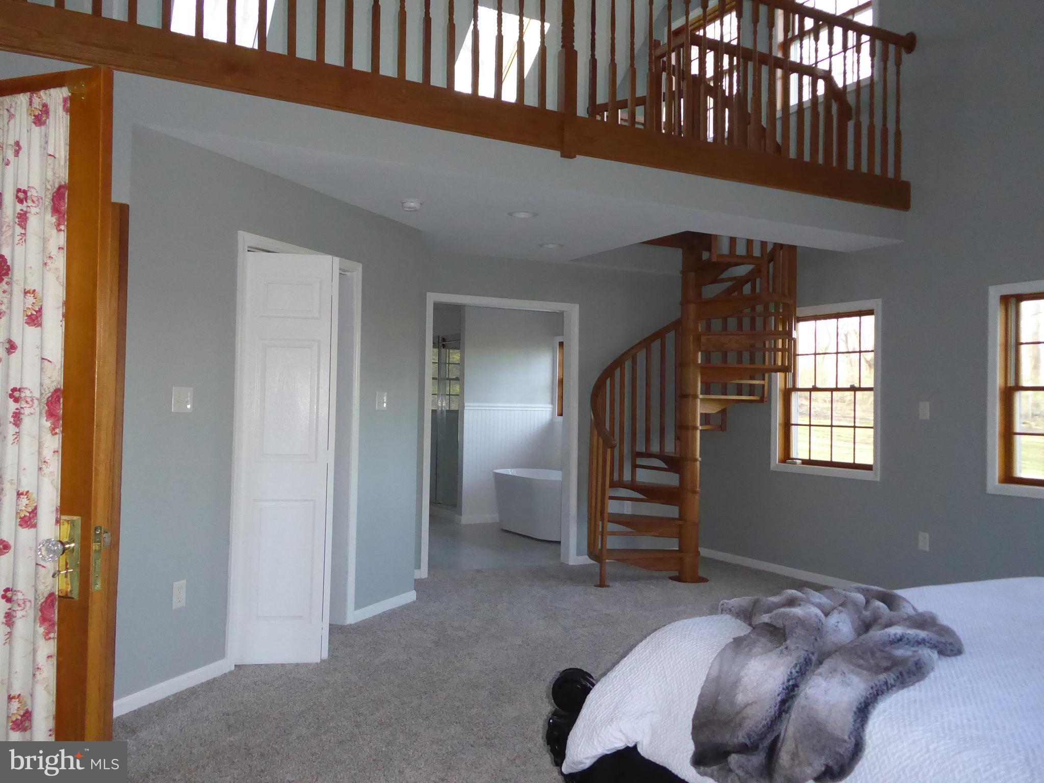 135 Watson Mill Road Landenberg, PA 19350 - Photo 27 of 56 Spiral stairs to sitting room