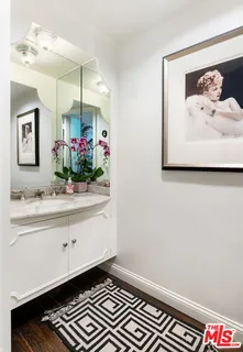 a view of a livingroom with furniture and wooden floor