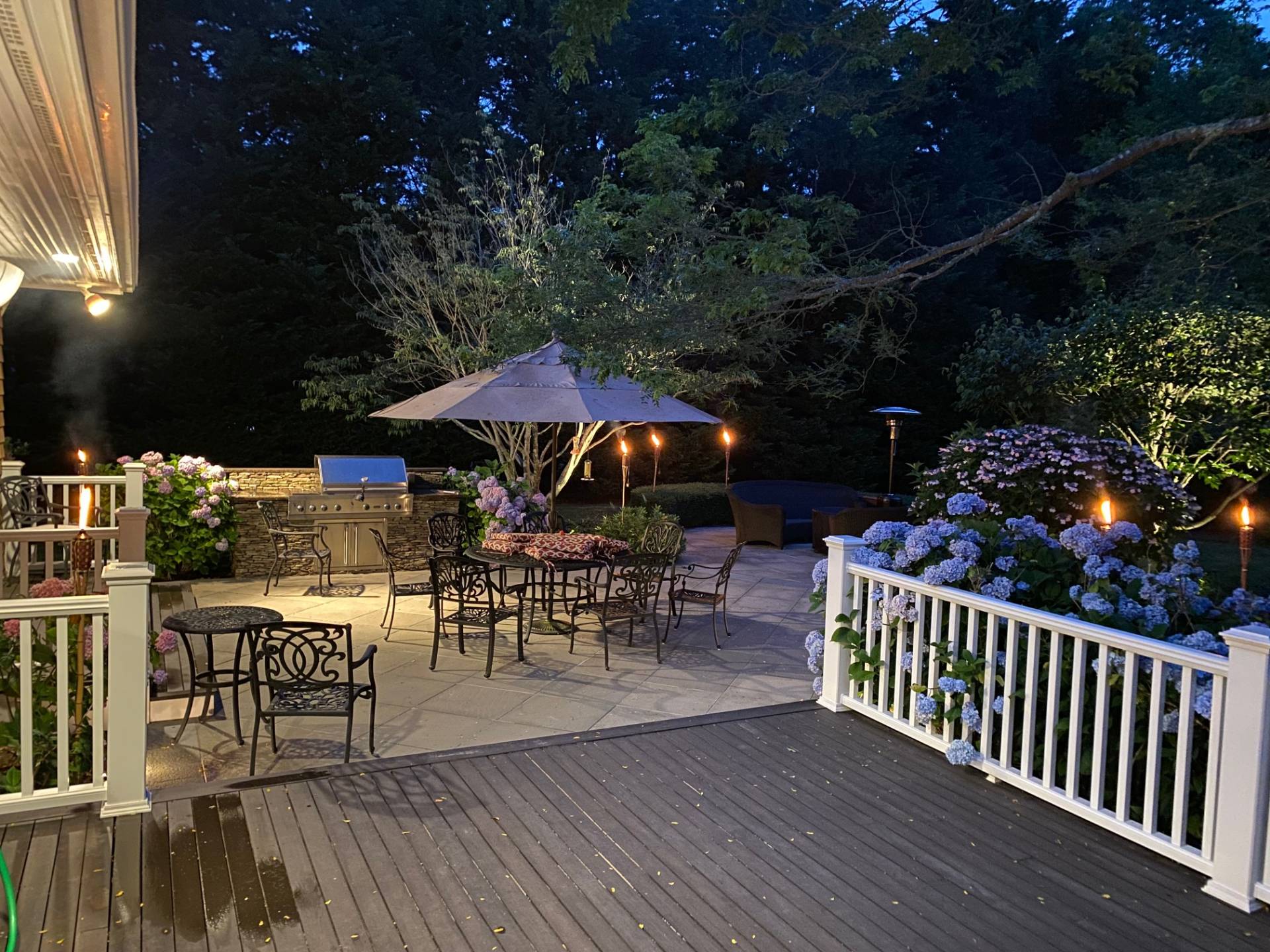 3 Stone Lane Quogue, NY 11959 - Photo 6 of 35 a view of a dinning table and chairs in patio of the house