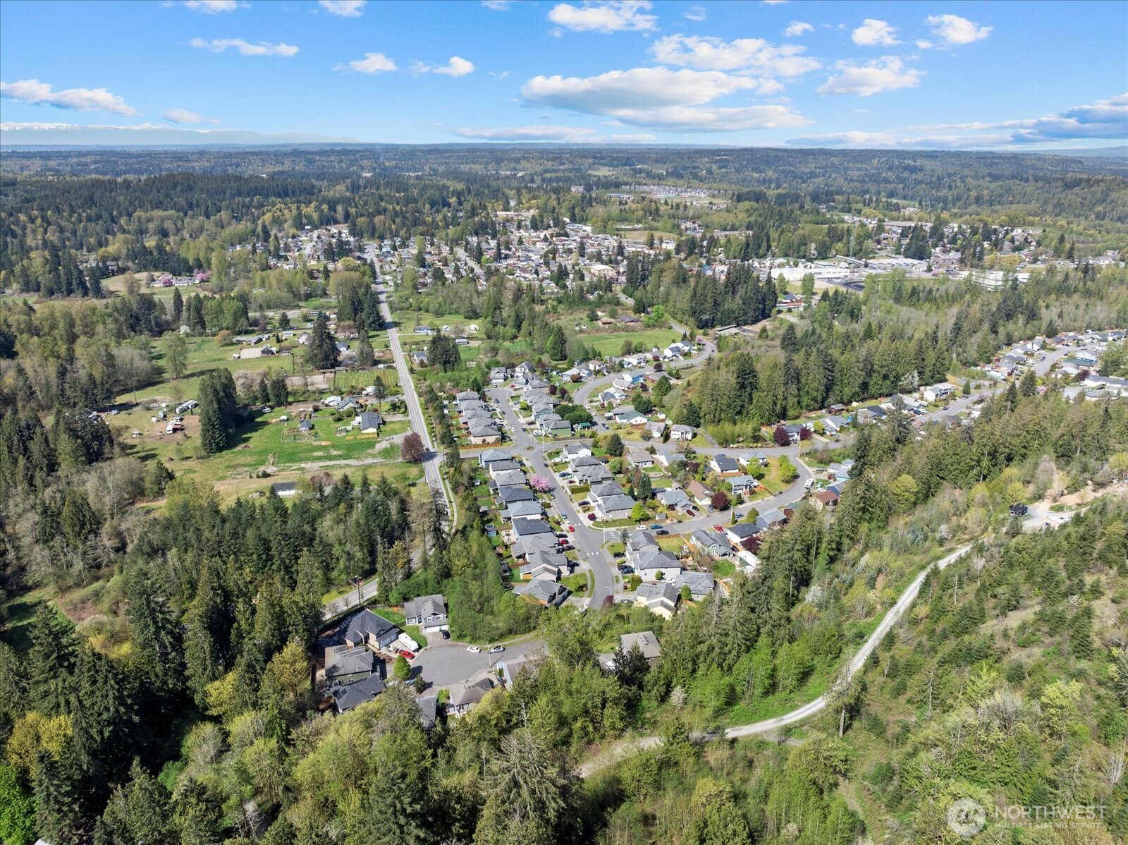 -xx Menzel Lake Road Granite Falls, WA 98252 - Photo 12 of 31 an aerial view of residential houses with outdoor space and trees