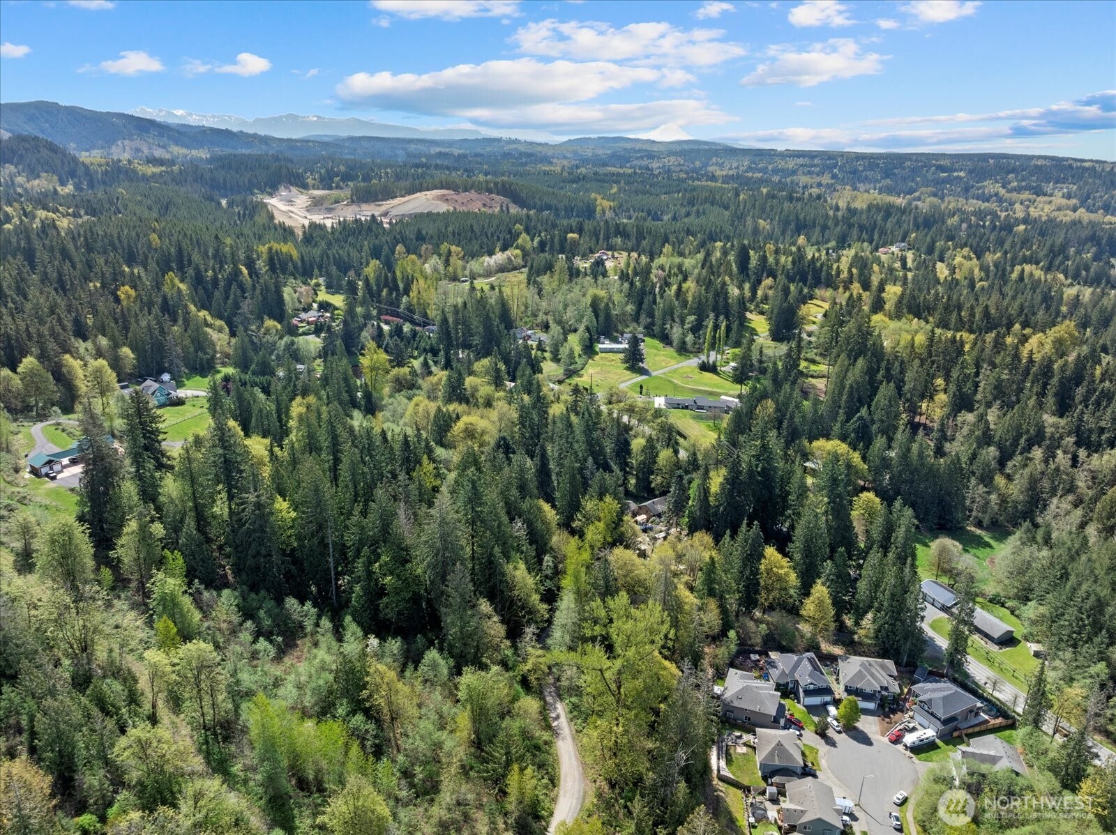 -xx Menzel Lake Road Granite Falls, WA 98252 - Photo 20 of 31 an aerial view of a houses with a green yard