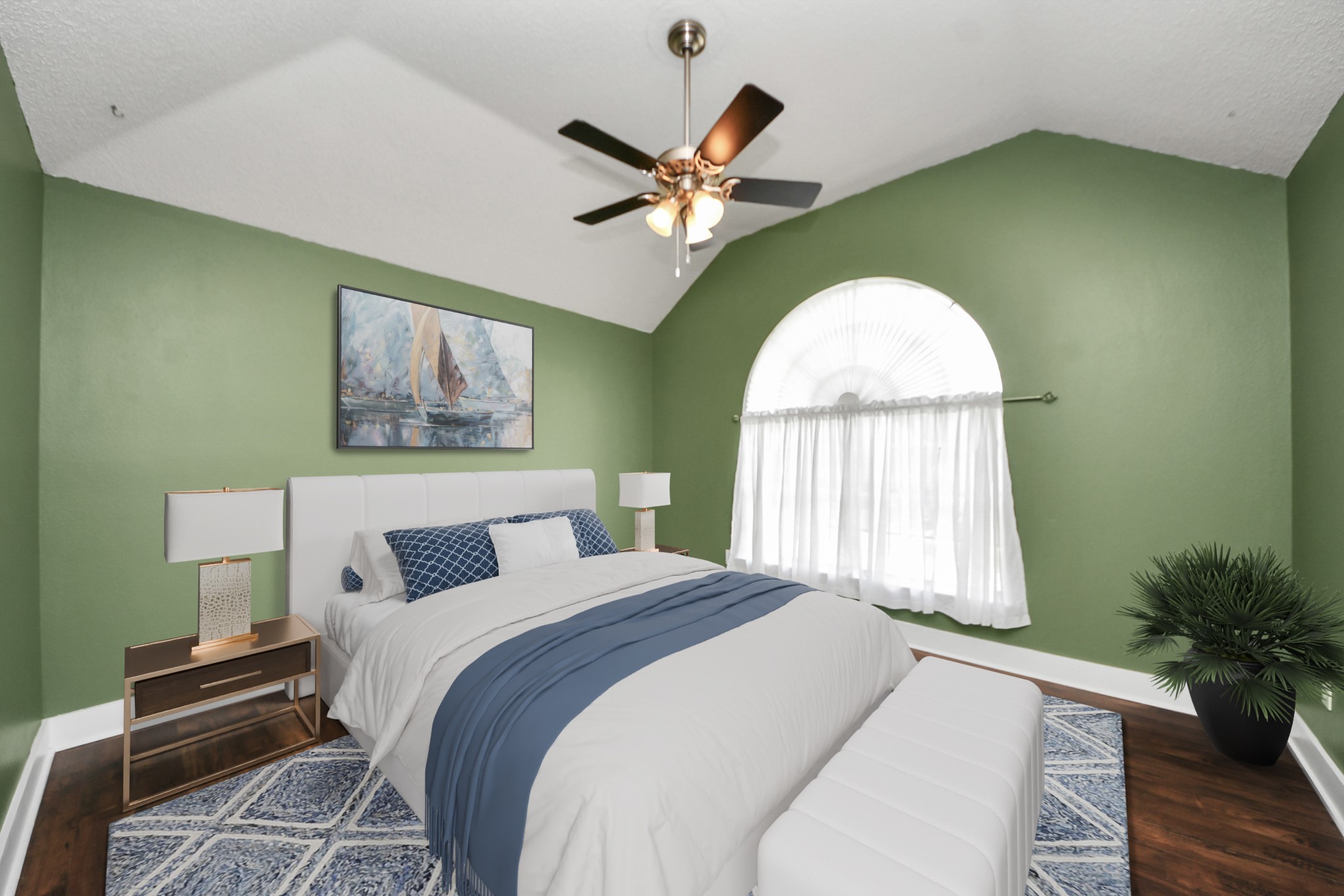 3107 Dulaney Road Houston, TX 77084 - Photo 33 of 50 a bedroom with a bed and a large window