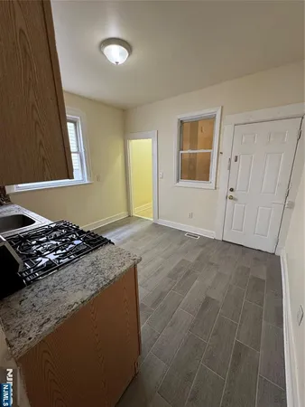 a view of a kitchen