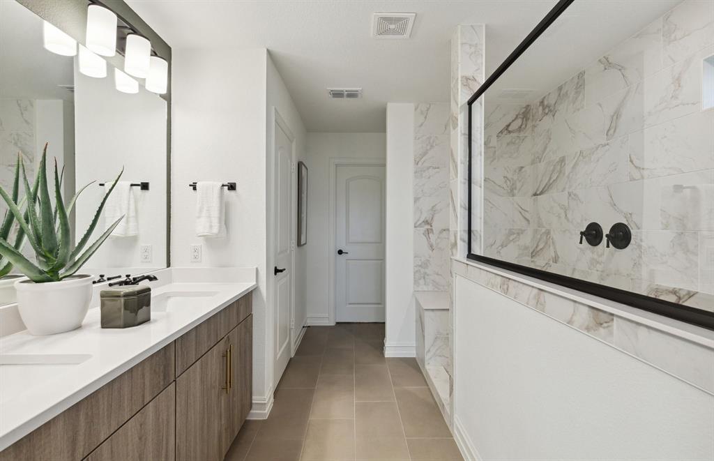 3908 Norwood Road Little Elm, TX 75068 - Photo 14 of 17 Owner's private bath with full walk-in shower