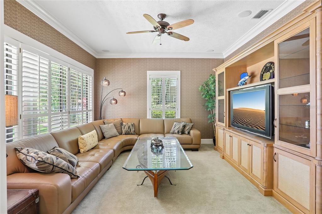 17810 Crawley Road Odessa, FL 33556 - Photo 23 of 76 a living room with furniture and a flat screen tv