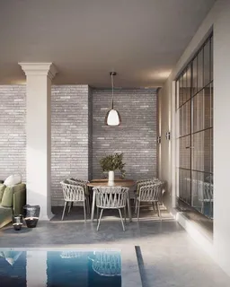 a view of balcony and patio