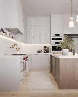 a view of kitchen with breakfast area