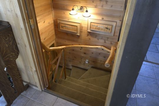 54100 North Ridge Drive Idyllwild, CA 92549 - Photo 9 of 16 Custom stairwell to lower level