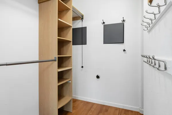 a view of walk in closet