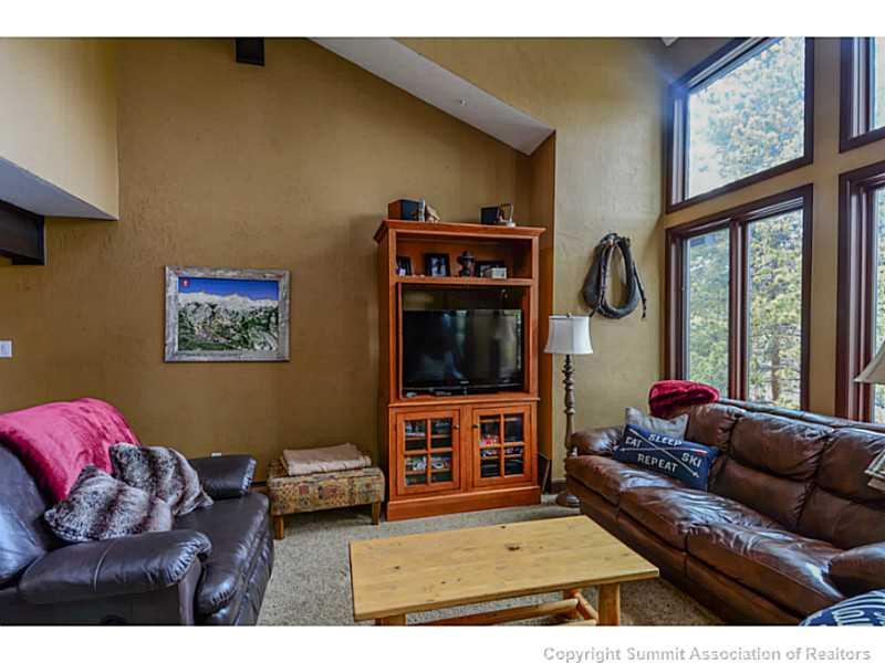 820 Columbine Road, Unit 16B Breckenridge, CO 80424 - Photo 1 of 23 a living room with furniture and a flat screen tv