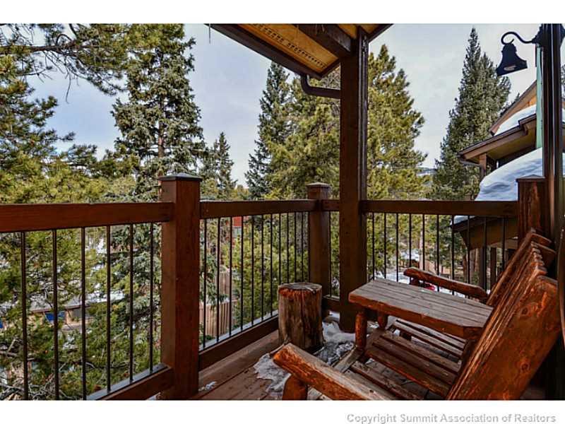 820 Columbine Road, Unit 16B Breckenridge, CO 80424 - Photo 20 of 23 a view of a chairs and table in the balcony