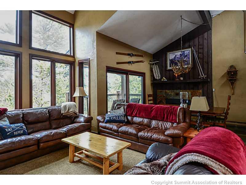 820 Columbine Road, Unit 16B Breckenridge, CO 80424 - Photo 7 of 23 a living room with furniture and a large window