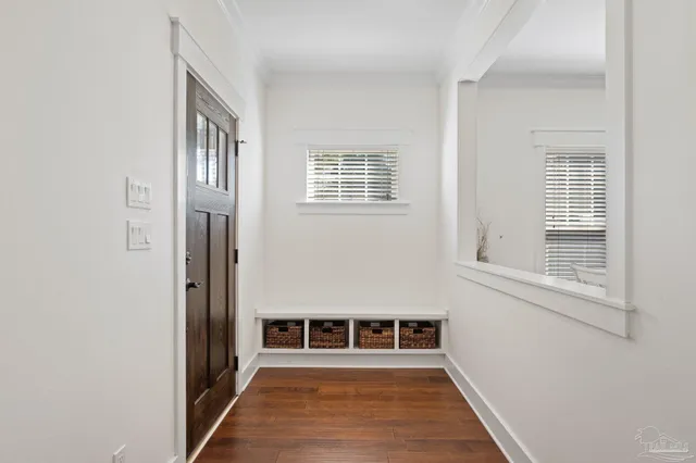 a very nice looking room with a large window