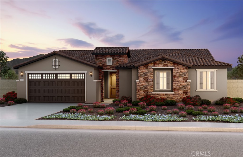 17775 Santa Lucia Court Riverside, CA 92503 - Photo 1 of 1 a front view of a house with a garden