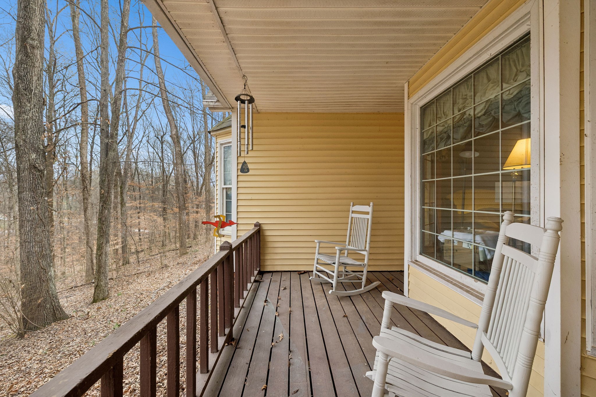 121 Kimberly Lane Pleasant View, TN 37146 - Photo 40 of 42 a view of balcony with wooden floor and iron stairs